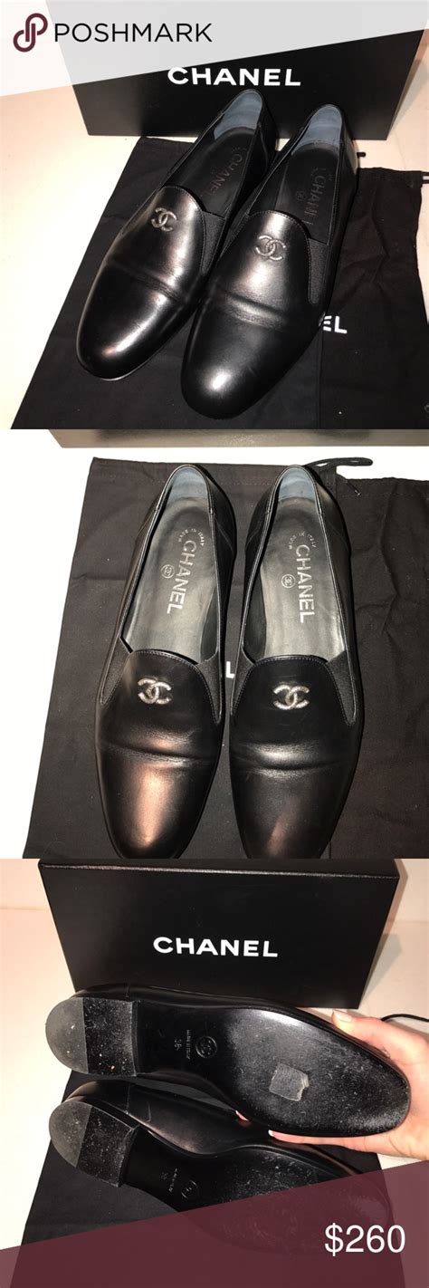 chanel pumps denim|authentic Chanel loafers.